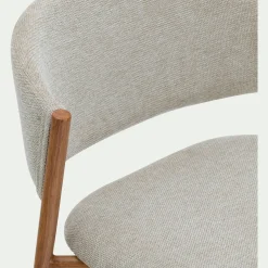 Tabouret haut de repas en tissu H66cm - beige