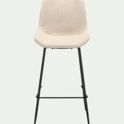 Tabouret haut de repas en tissu H65cm - gris