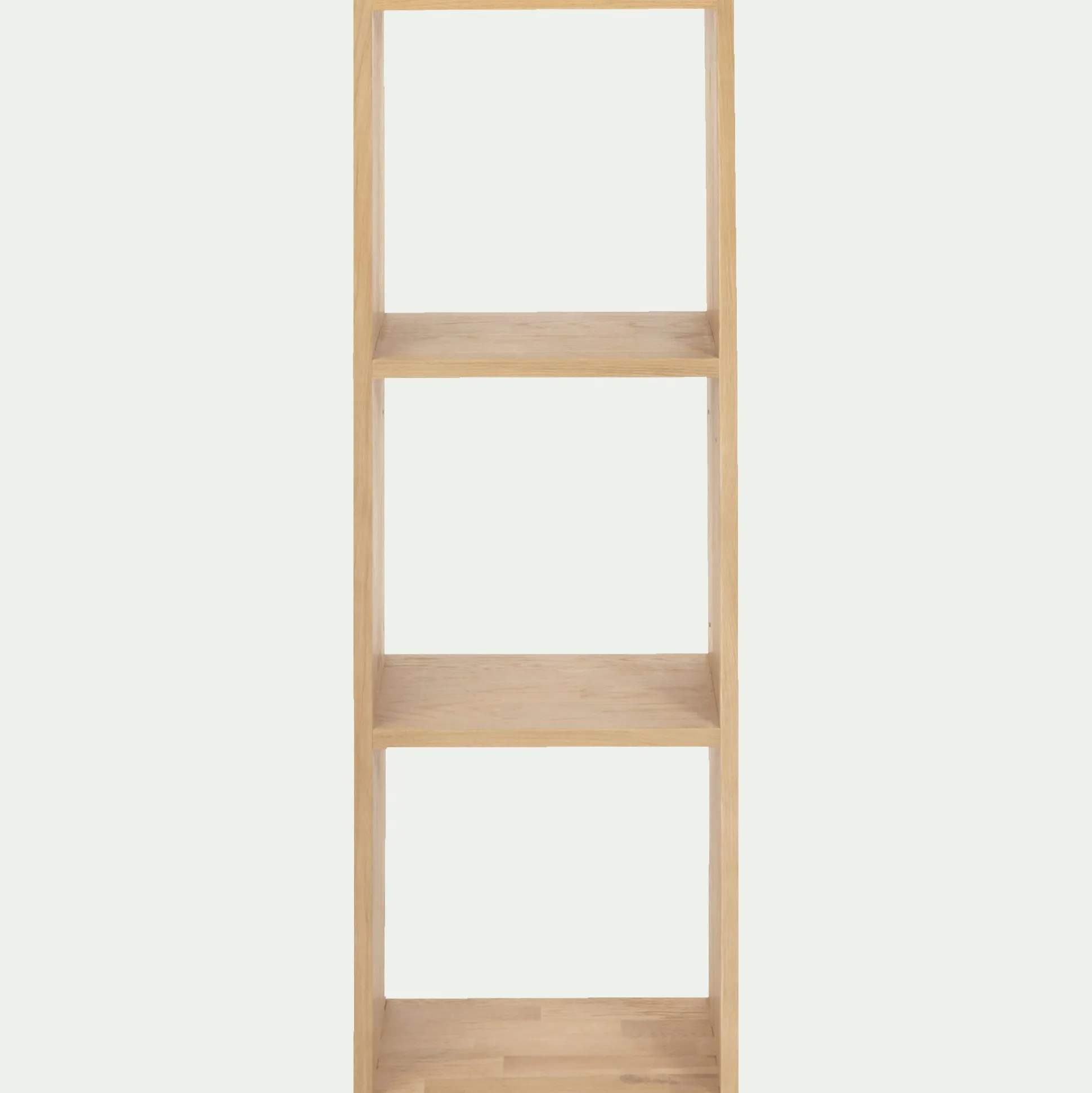 Étagère 3 cases en chêne - bois clair