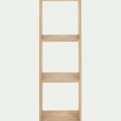 Étagère 3 cases en chêne - bois clair