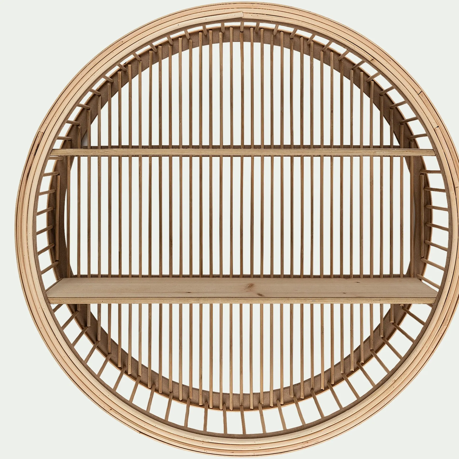 Étagère déco en bambou D60cm - naturel