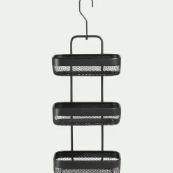 Étagère de douche en acier - noir