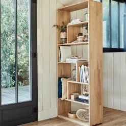 Étagère en chêne forme destructurée - bois clair