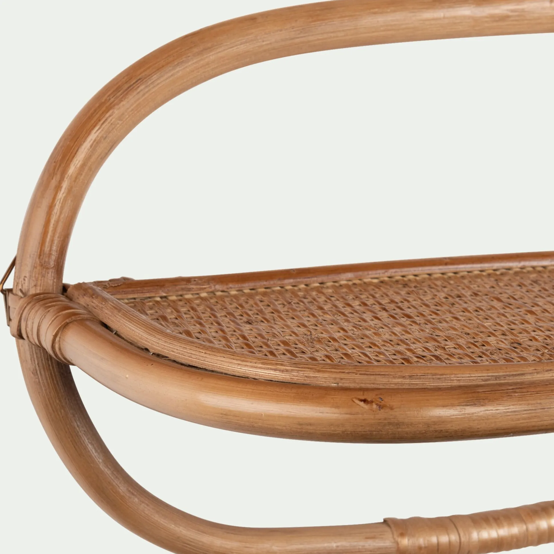 Étagère murale décorative en rotin - naturel L40xH23cm