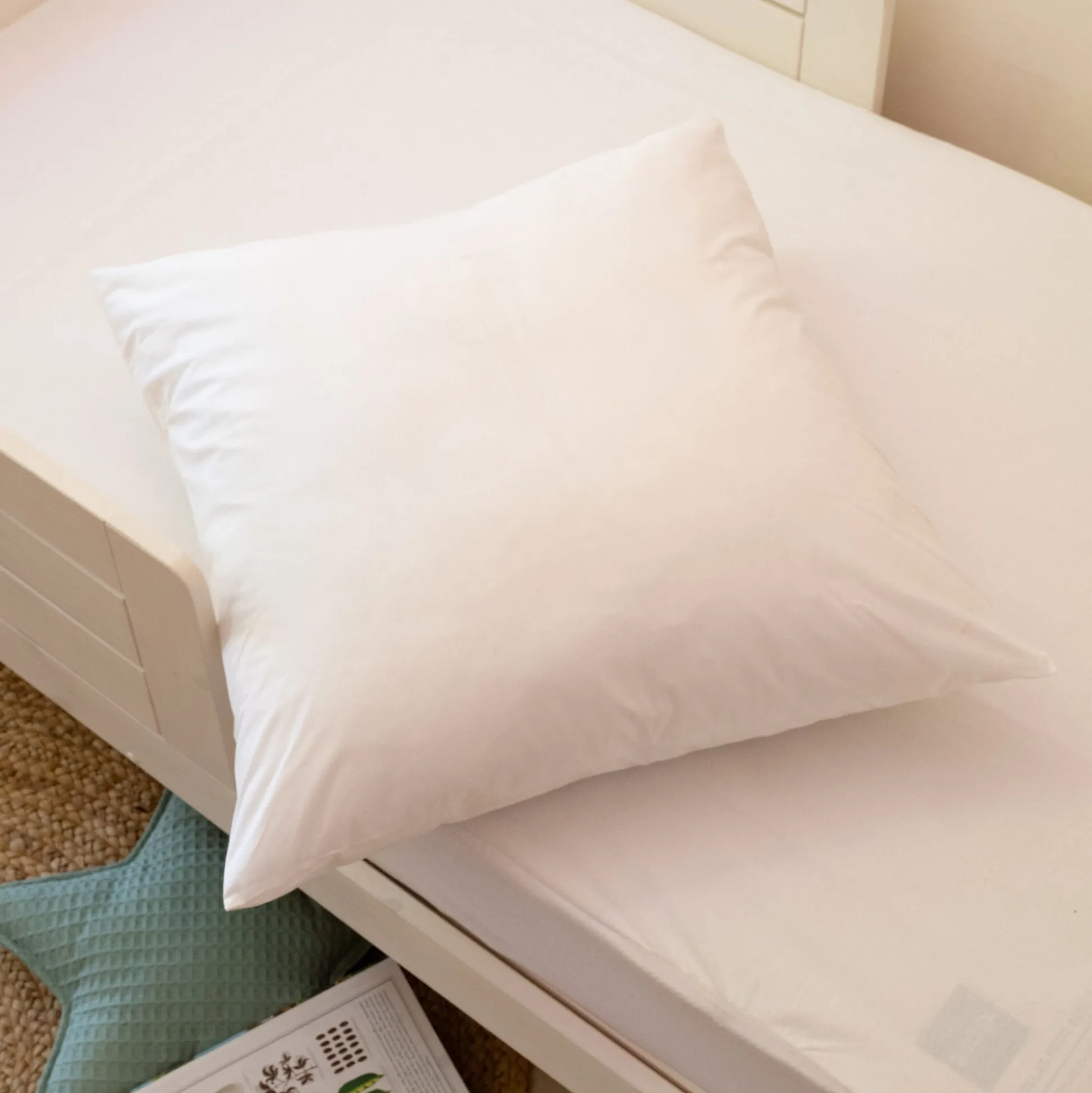 Taie d'oreiller enfant en coton 65x65cm - blanc