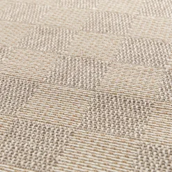 Tapis à motif damier 120x170cm - beige