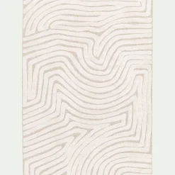 Tapis à motif organique 200x290cm - beige