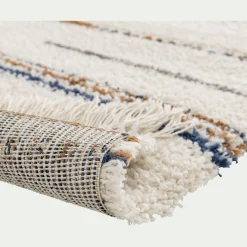 Tapis à motif strié 120x170cm - beige