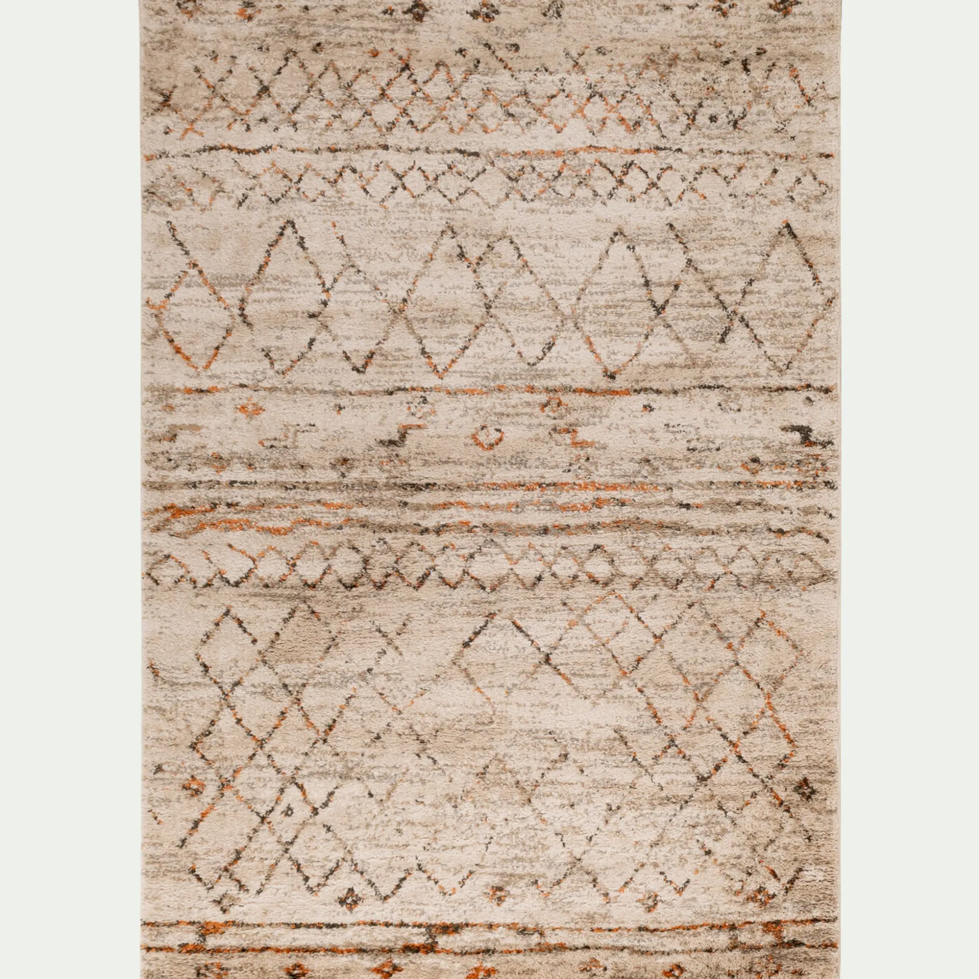 Tapis à motifs berbères 133x190cm - blanc écru