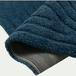 Tapis à motifs circulaires 200x290cm - bleu ceou