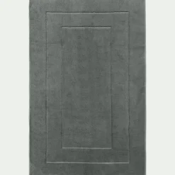 Tapis de bain en coton - gris restanque 60x110cm