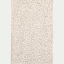 Tapis de bain en coton jacquard 50x80cm - blanc ventoux