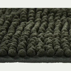 Tapis de bain rectangulaire antidérapant 50x120cm - vert cèdre