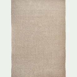 Tapis en laine et coton - beige 160x230cm
