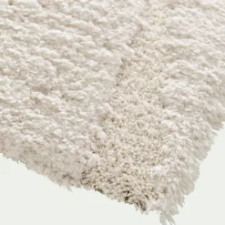 Tapis en tissu recyclé à motif 160x230cm - beige