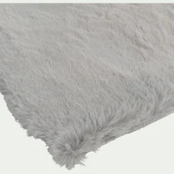 Tapis imitation fourrure - gris 120x160cm
