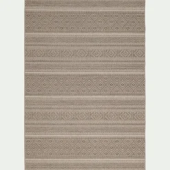 Tapis intérieur et extérieur à motifs - marron 120x170cm