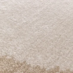 Tapis rond en polyester recyclé D160cm - beige