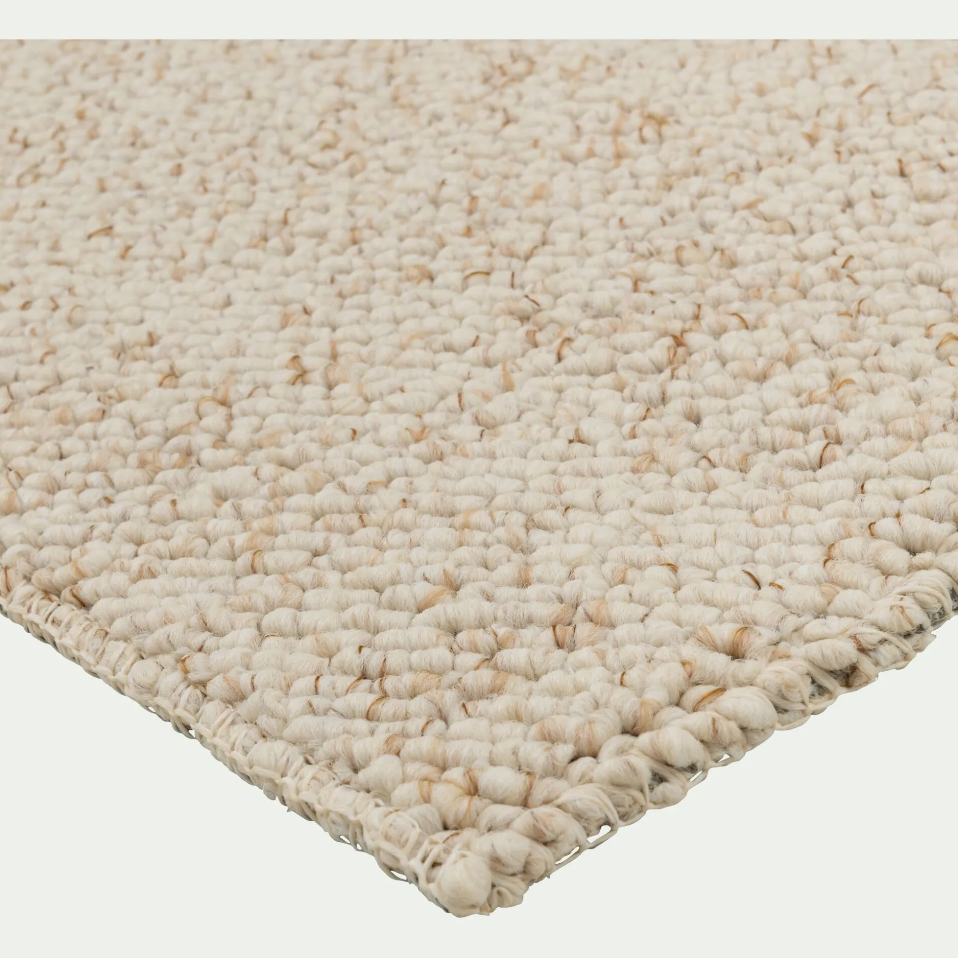 Tapis synthétique en 160x230cm - blanc écru