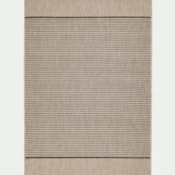 Tapis tissé intérieur extérieur 160x230cm - beige