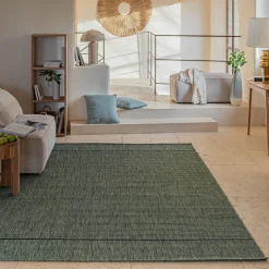 Tapis tissé intérieur extérieur 200x280cm - Vert