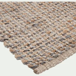Tapis tressé en jute - naturel 120x170cm