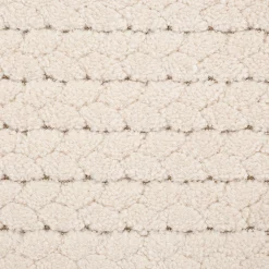 Tapis tressé 120x170cm - blanc écru