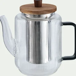 Théière avec infuseur en verre 1,5L - transparent