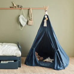 Tipi pour enfant - bleu figuerolles