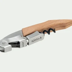 Tire-bouchon à double levier en inox - naturel