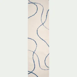 Toile de chilienne motif cordage en tissu - blanc