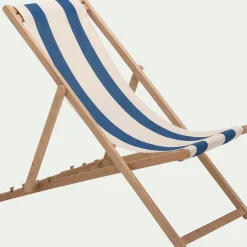 Toile de chilienne rayée en tissu - bleu