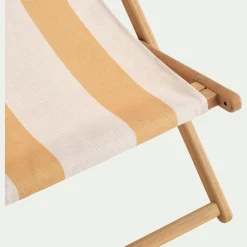 Toile de chilienne rayée en tissu - jaune