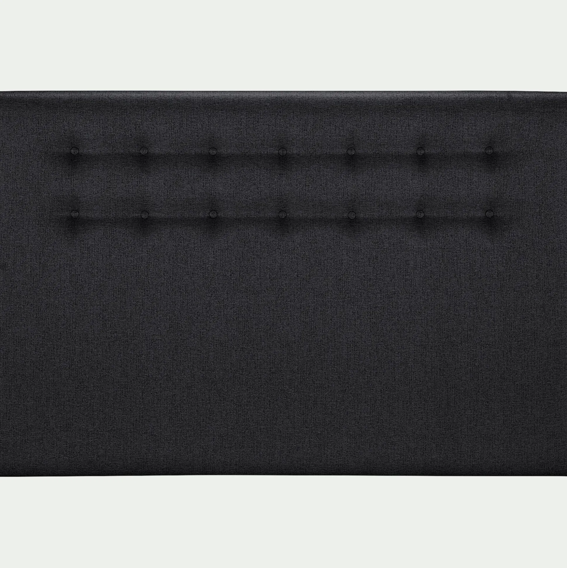 Tête de lit boutonnée en tissu - gris anthracite L190cm
