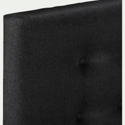 Tête de lit boutonnée en tissu - gris anthracite L190cm