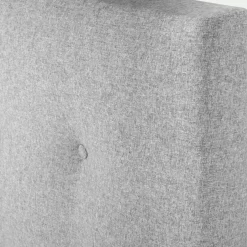 Tête de lit capitonnée en tissu L140cm - gris perle