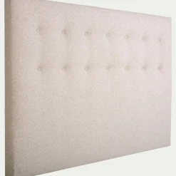 Tête de lit capitonnée en tissu L160cm - beige