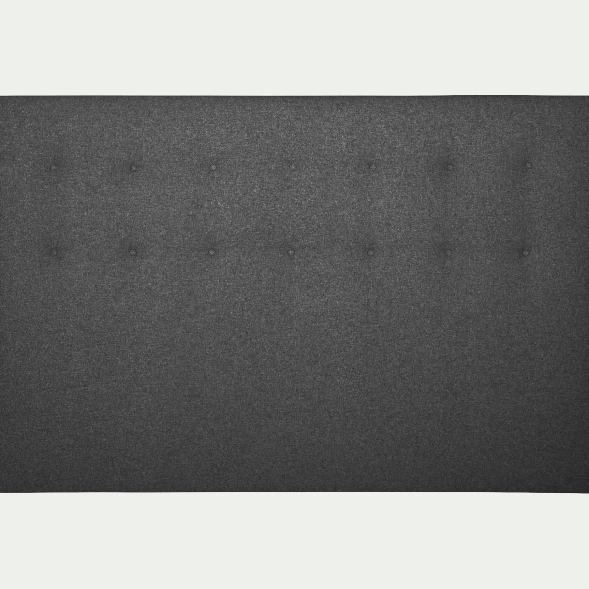 Tête de lit capitonnée en tissu L140cm - gris couture