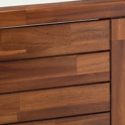 Tête de lit en acacia massif - bois foncé L160cm