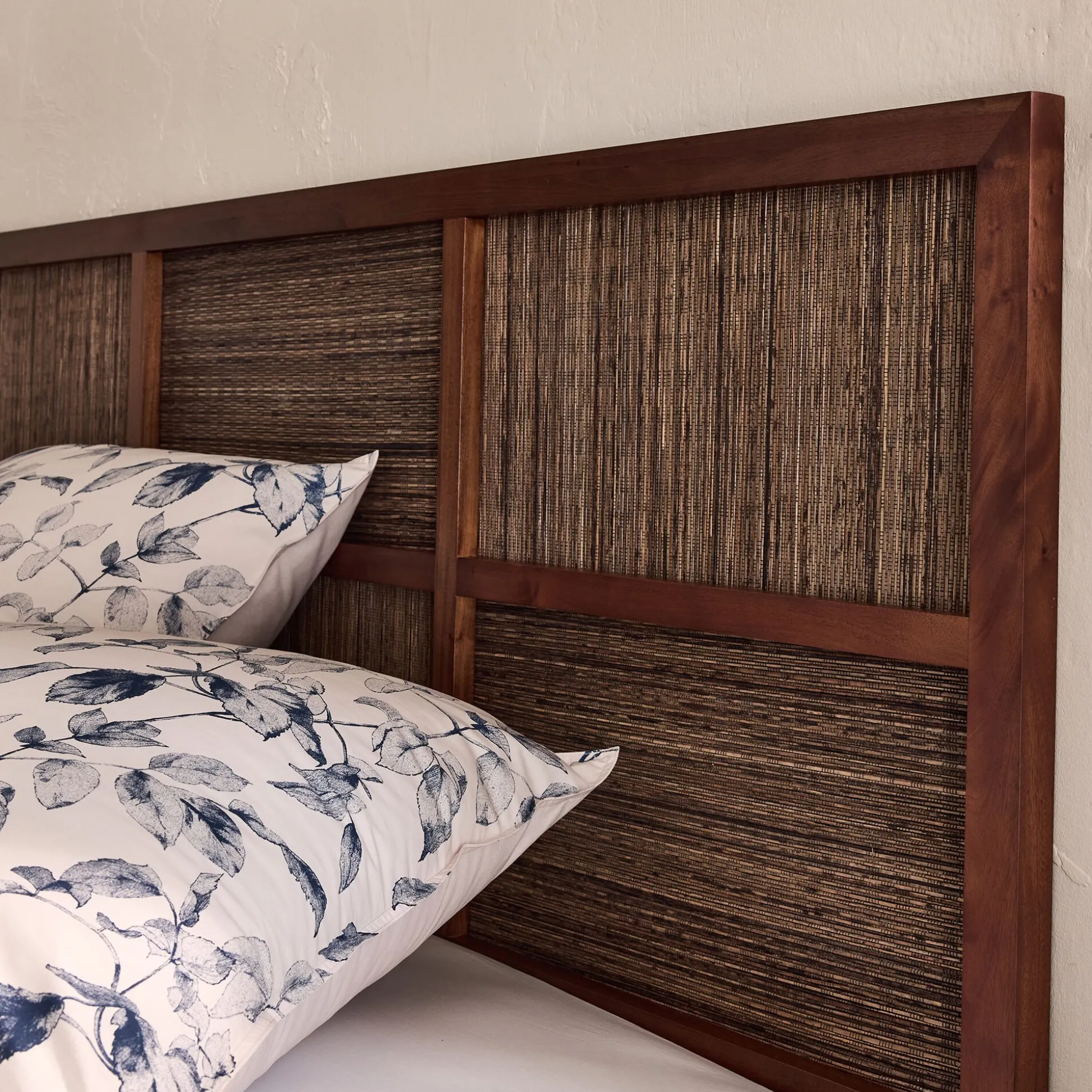 Tête de lit en acajou L170cm - bois foncé