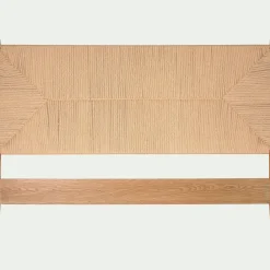 Tête de lit en chêne et corde L165cm - bois clair