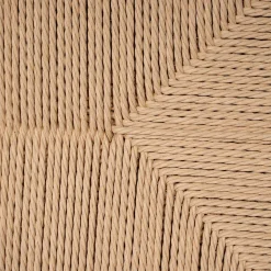 Tête de lit en chêne et corde L165cm - bois clair