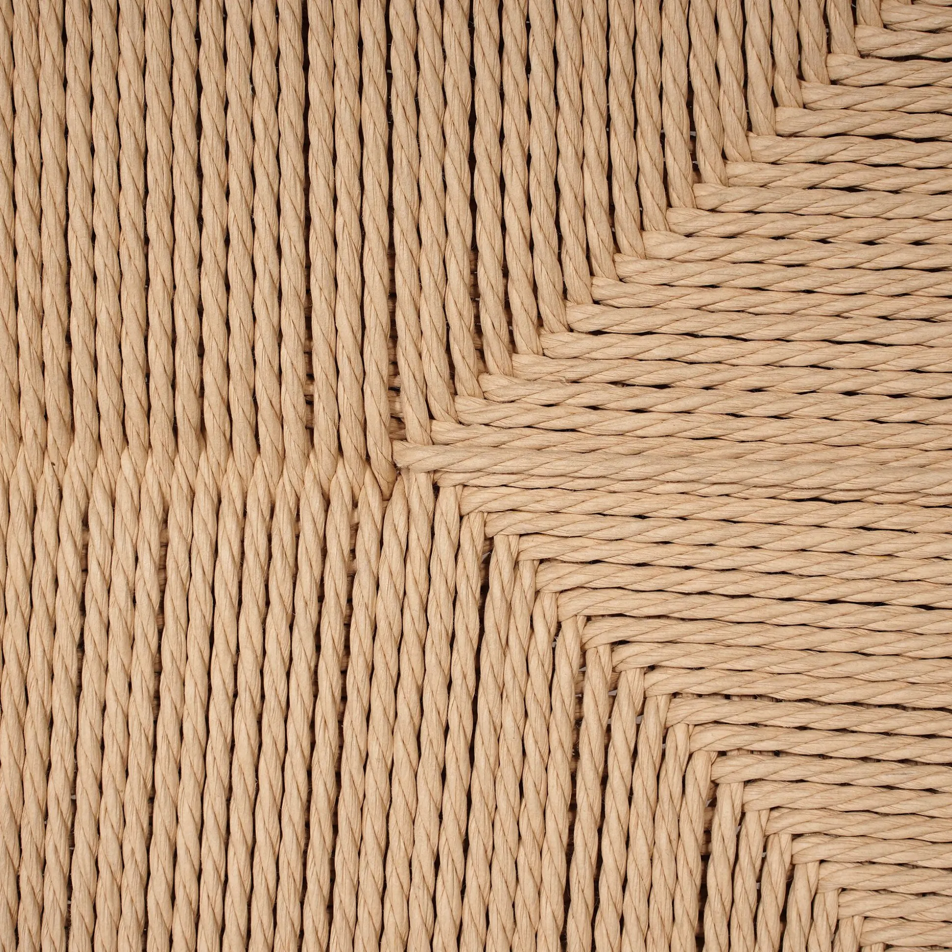 Tête de lit en chêne et corde L165cm - bois clair