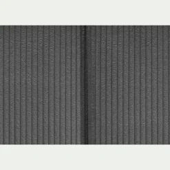 Tête de lit en velours côtelé 190cm - gris anthracite