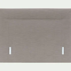 Tête de lit matelassée en tissu 160cm - gris granite