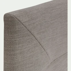 Tête de lit matelassée en tissu 160cm - gris granite