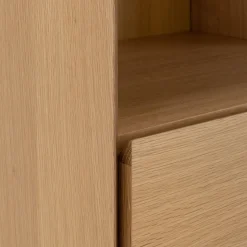 Vaisselier 2 portes en bois - bois clair