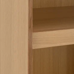 Vaisselier 2 portes en bois - bois clair