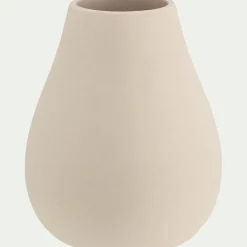 Vase classique en faïence H15cm - beige