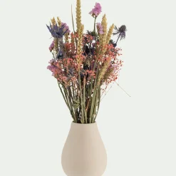 Vase classique en faïence H15cm - beige